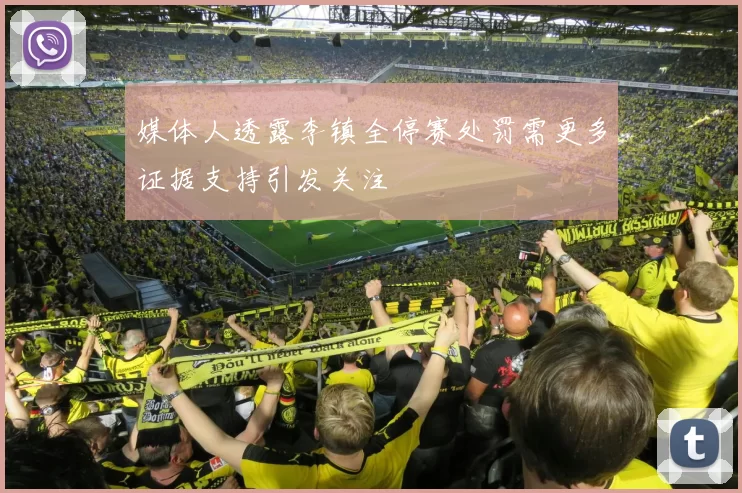 媒体人透露李镇全停赛处罚需更多证据支持引发关注